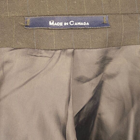 Chaps Ralph Lauren Pinstripe Suit Jacket Gray Mens 46R–48R (Estimated) - Picture 5 of 6